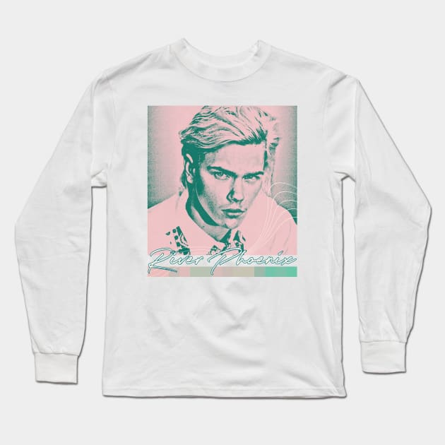 River Phoenix / 90s Aesthetic Fan Design Long Sleeve T-Shirt by unknown_pleasures